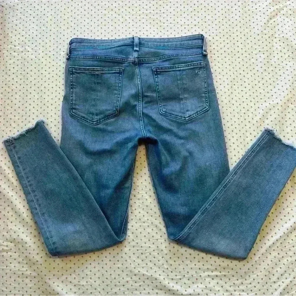 rag & bone Women's Skinny Jeans - Light Blue - Picture 2 of 11